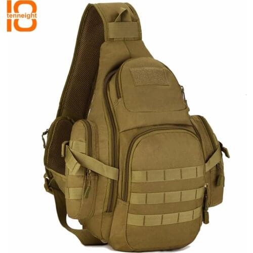 TENNEIGHT Outdoor Military Tactical Molle backpack shoulder bag capacity 14 inch computer bag men Sport Camping Hiking backpack