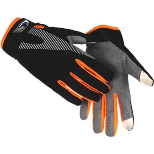 High Elasticity Outdoor Cycling Gloves Breathable Bicycle Gloves with Anti-slip Screen-touchable Unisex Bike Gloves