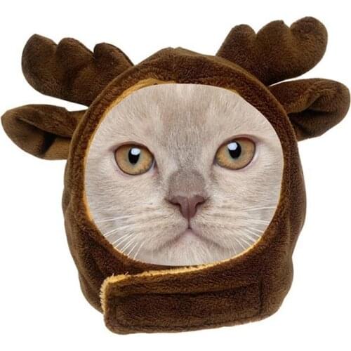 1Pcs Fashion Dog Caps Plush Cute Puppy Cosplay Costume For Party Festival Creative Pet Dogs Dress Up Headdress Dog Caps Supplies