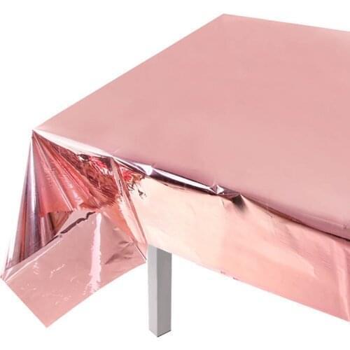 1pc 100x273cm Rose gold tablecloths Bride To Be and Wedding table decoration Adult birthday party disposable tablecloth Supplies