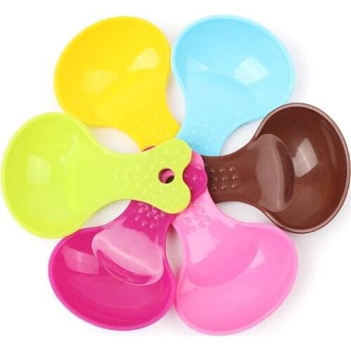 1Pc Useful Pet Dog Puppy Cat Bird Ferret Rabbit Food Feeder Scoop Shovel Spade Dishes Tool Random Color
