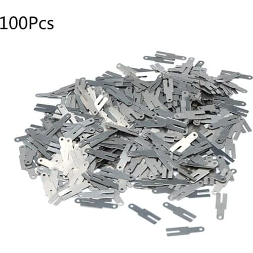 100pcs 0.15*20*4 Nickel Plated Steel Strip Strap Sheets for Battery Spot Welding Machine Welder Washers A0KF