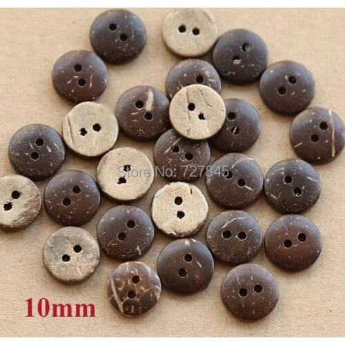 10mm Cute Round Coconut Shell Button Bulk Buttons for DIY Sewing Accessories (SS-k524-484)