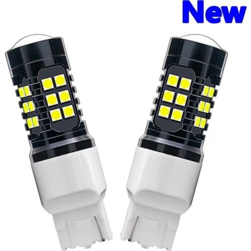 2PCS T20 W21W WY21W 7440 Super Bright 1200LM 27 SMD 3030 LED Auto Brake Lamp Car Daytime Running Light Reverse Bulb Turn Signals