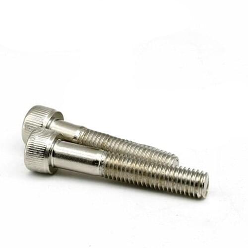 5pcs M4 12.9 level Hexagon socket head Knurled screw Allen bolt alloy steel heads cap screws stigma Nickel plating 30mm-70mm L