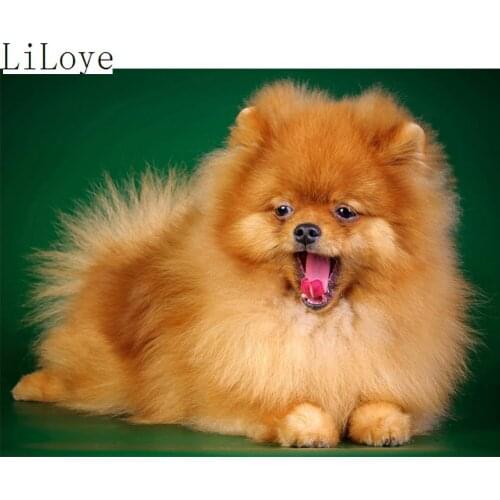 LI LOYE Diamond painting Cross Stitch Cute puppy sticker Full Mosaic Embroidery animal pattern 5D Drill Needlework Crystal FZ459