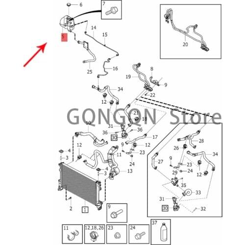 CAR water tank with water bottle 2016-2020vol voxc90 xc60 v90 cross country v90 v60 s90l s90 expansion tank auxiliary kettle exp