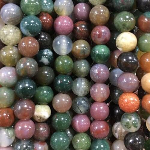 Free Shipping Fashion Jewelry 6mm MulticolorCarnelian Ball Loose Beads 15" FG8982
