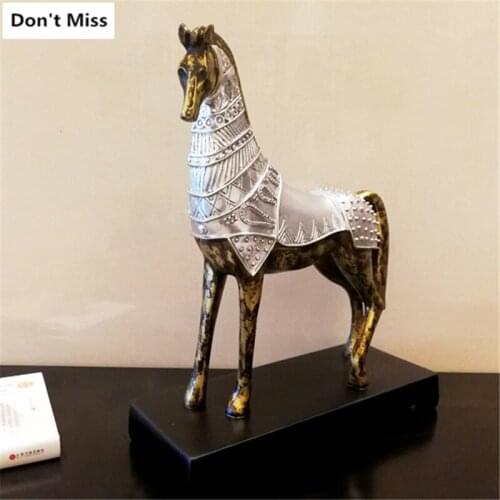 Big Statue Horse God Sculpture Figurines Resin Home Garden Decoration horse Statues For House room decoration accessories