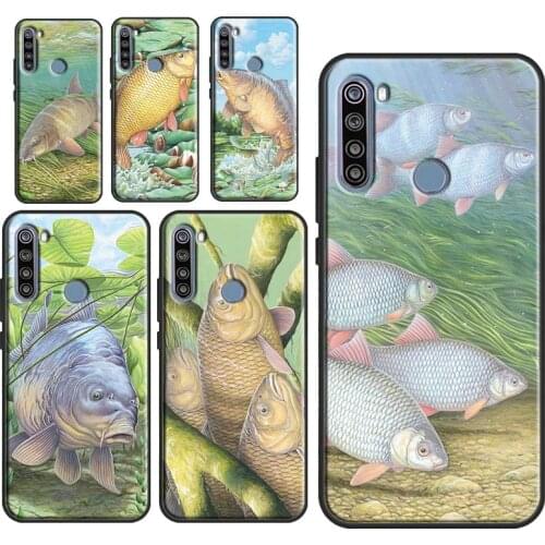 Carp Fish Fishing Phone Cover For Xiaomi Redmi Note 9 Pro 8 7 8T 9S 7A 8A 9A 9C 9T K40 Redmi Note 10 Case