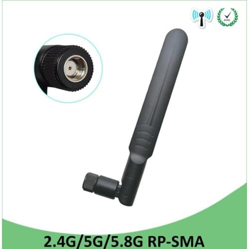 2.4GHz 5GHz 5.8Ghz Antenna 5dBi RP-SMA Connector Dual Band wifi Antena aerial SMA female wireless router 2.4 ghz 5.8 ghz