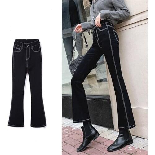 EACHIN Women's Flared Trousers
