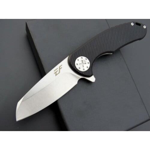 EF79 D2 Blade G10 Handle Tactical Hunting Camping EDC Outdoor Folding Knife Multi Tools Pocket Survival Knife Xmas Gift for Man