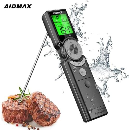AidMax Mini6 Instant Read Waterproof Digital Electronic Kitchen Cooking BBQ Grill Meat Thermometer For Oven