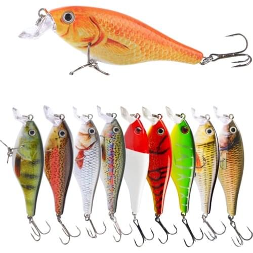 Agoie 8.3cm/12g Artificial Fishing Lure Crankbaits Special Curve Lip Baits Fish Hooks Floating Wobbler For Trolling Tackle Pesca
