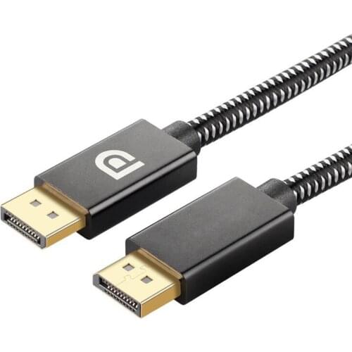 DisplayPort to DisplayPort Cable 6.6ft/2m,4K DisplayPort 1.2 Cable [4K@60Hz, 2K@144Hz]Nylon Braided High Speed DP Cable