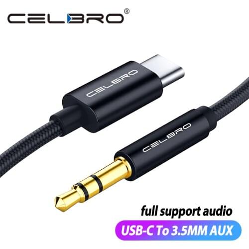 Usb Type C To 3.5mm Aux Audio Cable Headset Speaker Headphone Jack Adapter Car Aux for Samsung S20 Plus Note 20 S21 Ultra Tab S7