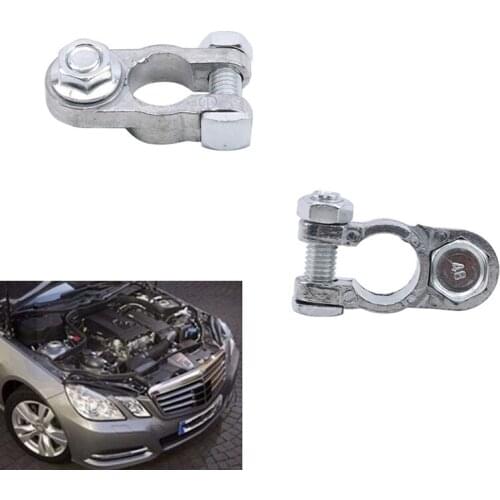 Hot 2Pcs Car Battery Connector Post Battery Terminal Pile Cap Charging Clamp Connector Car Truck Battery Terminal Connector