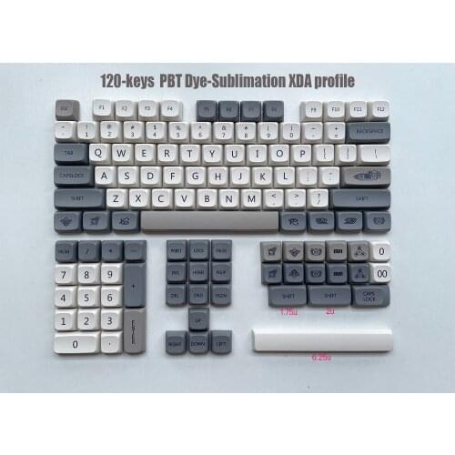120-Keys QIS Theme Key Hat XDA Profile PBT DYE-SUBLIMATION for MX Switch Mechanical Keyboard