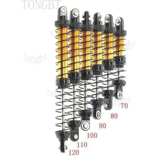 Metal 70mm 80mm 90mm 100mm 110mm 120mm Shock Absorber Oil Damper for 1/10 RC Crawler Car Axial SCX10 90046 AXI03007 TRX4 TRX6 K2