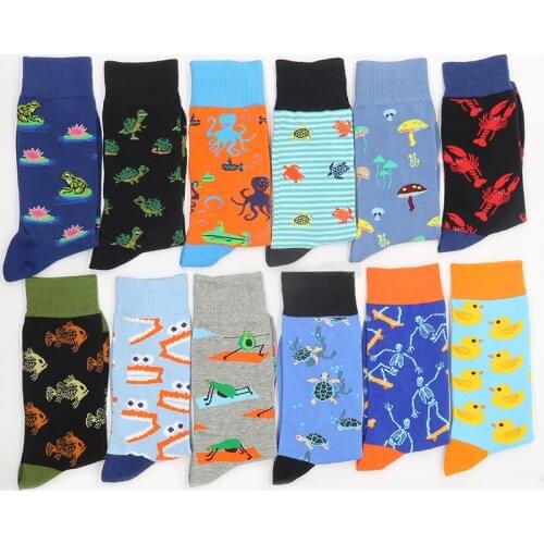 Mens Cotton Socks Sock Christmas Gifts Winter Print Animal Set Warm Womens Funny From The Factory Dropshipping Contact Us