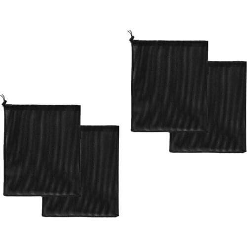 NEW-4 Pack Pump Barrier Bag,Pond Pump Filter Bag,Large Pump Mesh Bag Media Bag for Pond Biological Filters Pond &Submersible