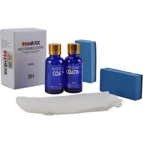 New 2pcs Car Ceramic 9H Polish Nano Glass Coat Anti-Scratch Auto H9 Hardness Auto Ceramic Polish