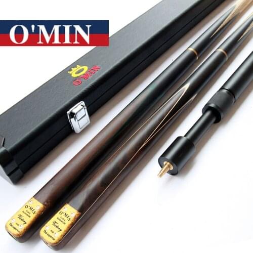 New Arrival Omin 3/4 Snooker Cue Stick 9.8mm Tips Victory Model 3 4 Snooker Cues Case Set China 2017