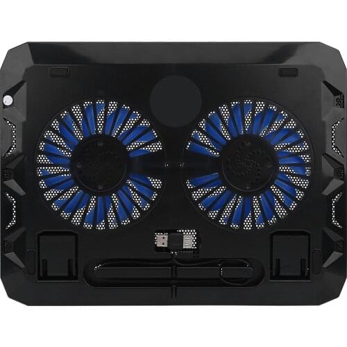 SOONHUA Laptop Cooling Pad Ultra-Thin Computer Cooling Pad USB Laptop Cooler Base 2 Mute Fan Notebook Cooling Pads Stand