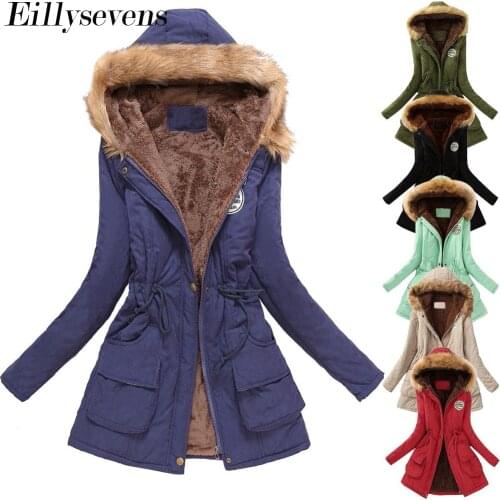 Faux Fur Coats Women Long Sleeve Hooded Overcoat Zipper Button Plus Size Casual Female Outwear Warm Jacket Thick Parkas