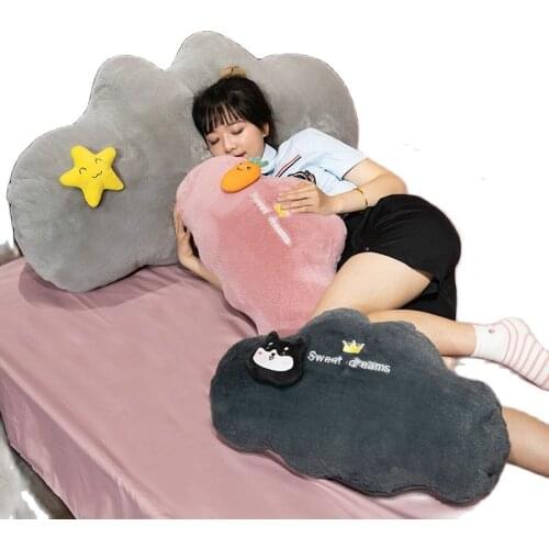 Lovely Giant Cloud Shaped Pillow Cushion 60/85/120cm Stuffed Plush Toy Bedding Baby room Home Decor Gift Girl Birthday Present