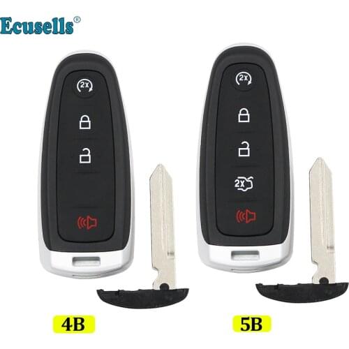 4 Buttons 5 buttons Keyless Shell Smart Remote Key Case Fob For Ford Edge Explorer Escape Flex Focus Taurus C-MAX for Lincoln