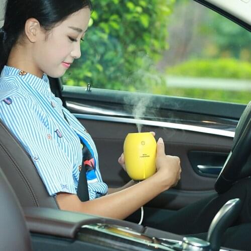 Tancredy Home Car USB Humidifier Ultrasonic Lemon Night Light Atomization Machine Mist Maker Fogger Mini Humidifier Air Purifier