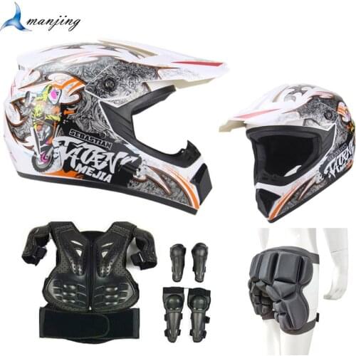 Universal Model Motorcycle Body Armor Vest Knee Elbow Guard Kids off road Motocross Equipment