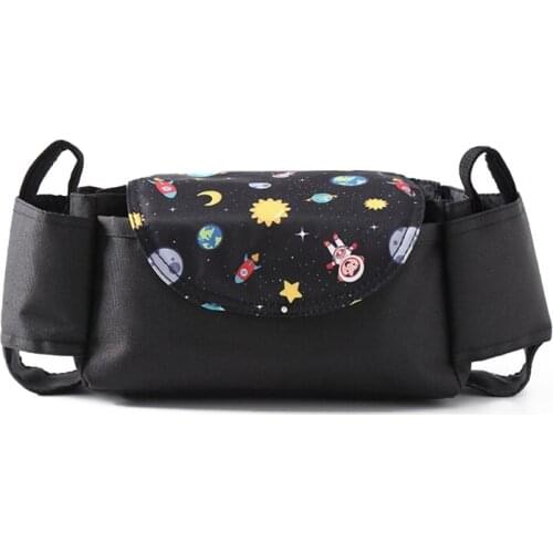 Universal Baby Pram Organizer Cup Bottle Holder Trolley Stroller Storage Bag Pushchair Buggy Hanging Diaper Container 69HE