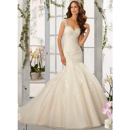 Vestidos De Novia 2015-2016 Cap Sleeve Vinter Mermaid Wedding Dresses Robe de Mariee Sheer Back Casamento