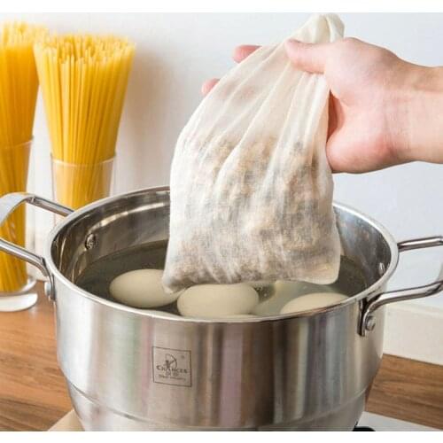 1PCS Multifunctional Linen Cotton Strainer Reusable Chinese Medicine Filter Bag Soup Tea Bags