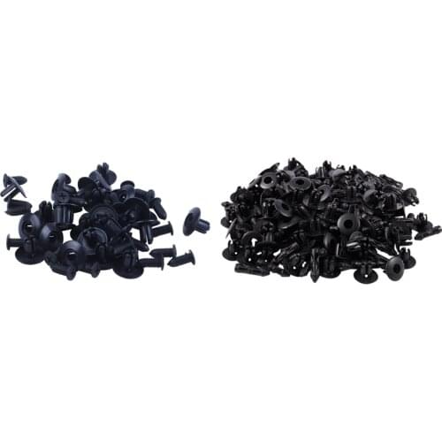 125pcs Plastic Rivets Fastener Auto Car Fender Bumper Push Clips - 100pcs 7mm Hole & 25Pcs 8mm Hole