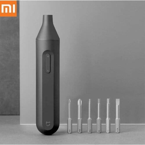 2020 Xiaomi Smart electronic Mijia Electric All-in-One Screwdriver 1500mAh Rechargeable W/6 S2 Manual Screwdriver Set