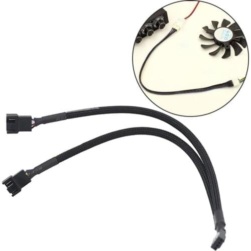 27CM 4 Pin PWM Splitter Cable 4Pin PWM Female To 4 Pin PWM Adapter Cable For Computer CPU Case Fan Sleeved Adapter Power Cable