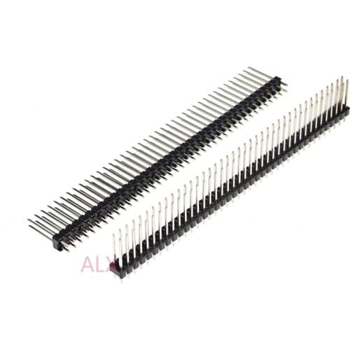 5PCS 2X40 PIN Double row MALE 2.54MM PITCH 17MM LONG PIN Header connector Strip 2X40PIN 2*40 40p 40PIN FOR PCB BOARD ARDUINO