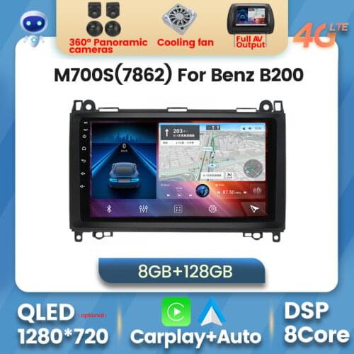 9inch Android 10 4G LTE 6+128G multimedia navigation GPS for Mercedes Benz B200 Sprinter W906 W639 Ab Klasse W169 W245 car radio