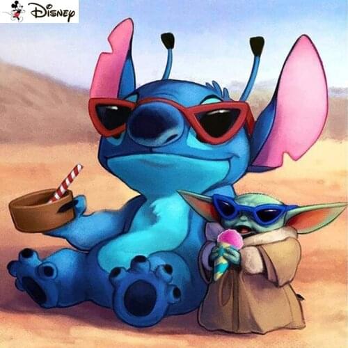 Disney 5D DIY Diamond Painting "Cartoon interstellar baby" Full Drill Resin Diamond Embroidery Cross Stitch Home Decor A30897