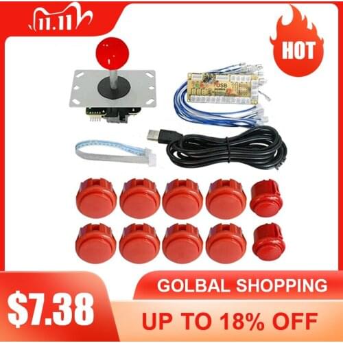 Arcade Joystick DIY Kit Zero Delay Arcade Game Button Joysticks Controller Set For Arcade Stick PC Games Mame Accessories