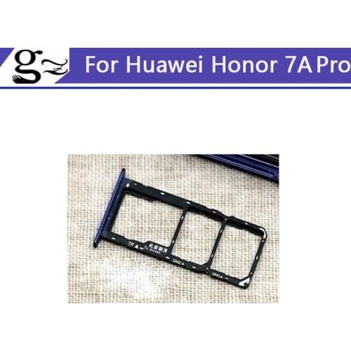 New For Huawei Honor 7A Pro Sim Card Tray Micro SD Card Holder Slot Adapter Parts Sim Card Adapter For Huawei Honor7A Pro