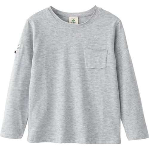 Baby Boy Clothes Childrens Spring Boy T-shirt Long-sleeved Bamboo Cotton Thin Section Cotton Boy Children Spring Shirt