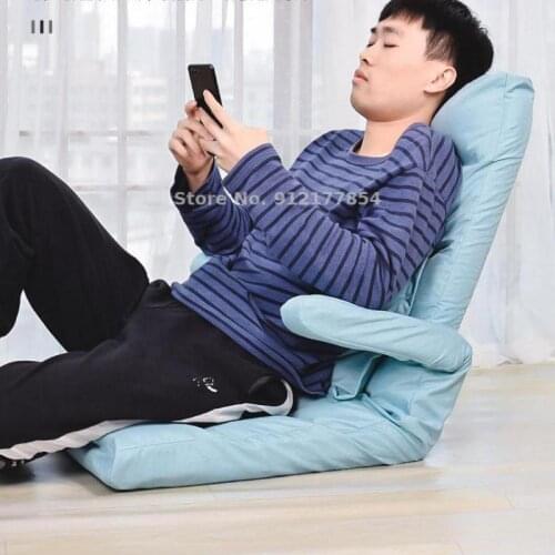 Lazy sofa tatami bedroom balcony bay window seat backrest single removable and washable folding bed armrest recliner