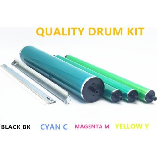 FOR MINOLTA BIZHUB C451 C550 C650 c452 c552 c652 c654 c754 DRUM UNIT KIT OPC DRUM CLEANING BLADE BLACK CYAN YELLOW MAGENTA