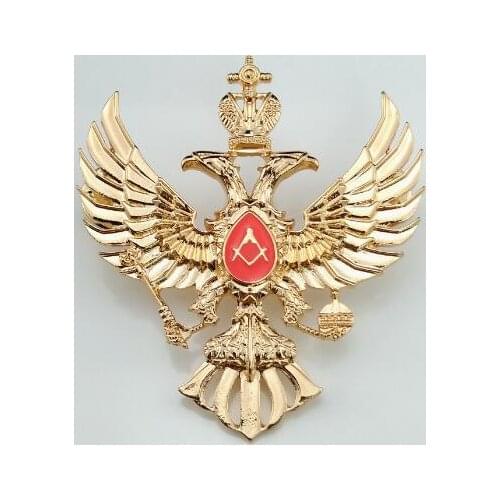 Double-headed eagle Tartadeco Russia Freemason Brooch