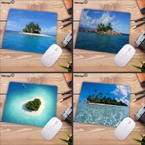 Mairuige Trees On The Small Island Rectangle 18x22cm 20x25cm Mouse Pad Mousepad Computer PC Laptop Comfort Gaming Mouse Pad